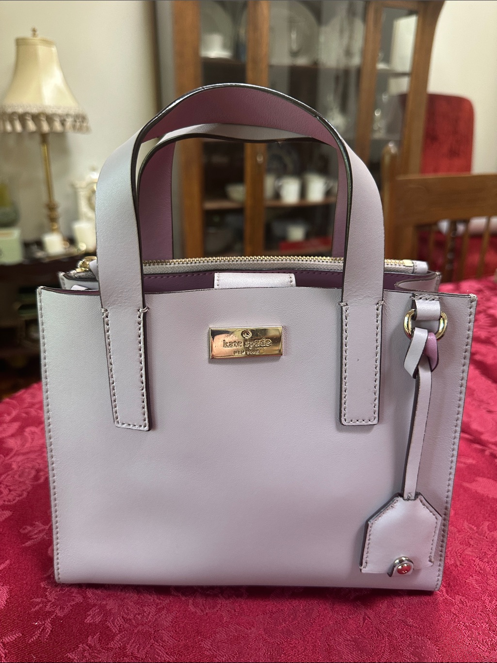 Kate Spade Lavender & Lilac Small Tote W/ Strap